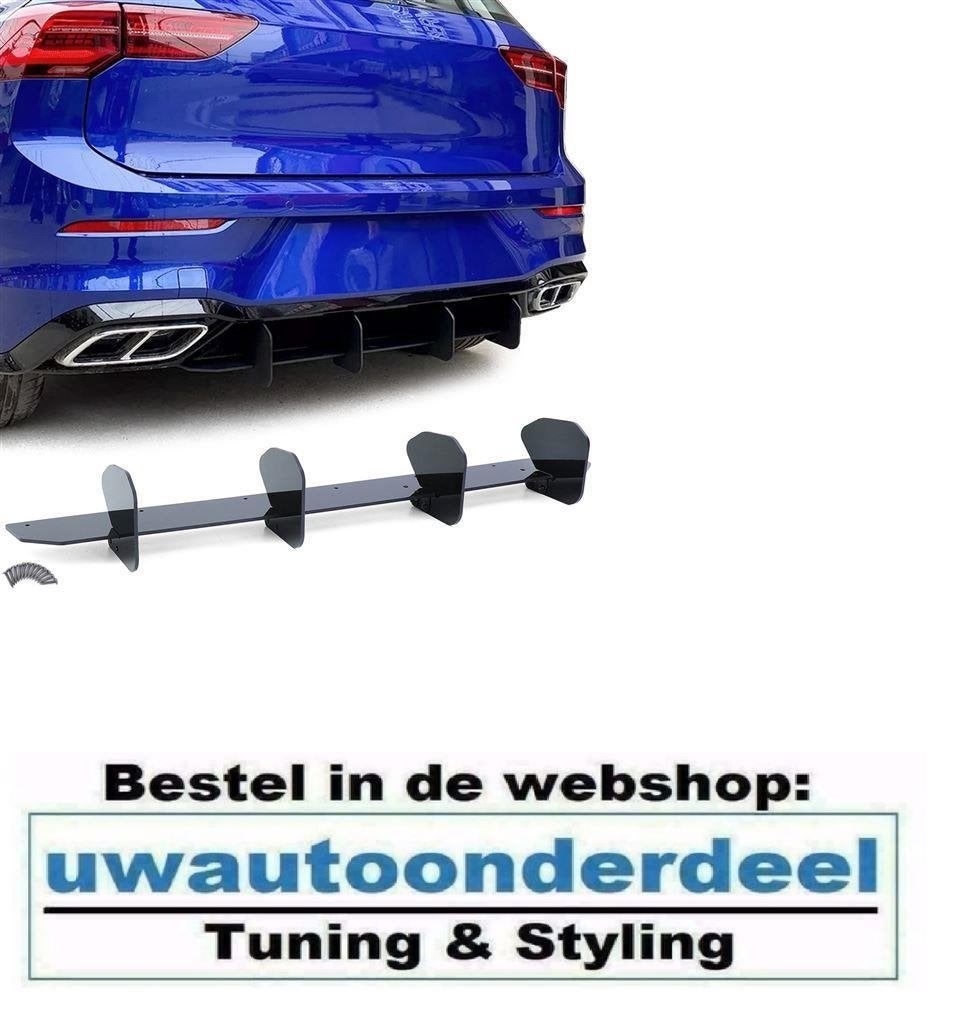 Diffuser Achterbumper Spoiler Geschikt voor VW Golf 8 R Line, Verzenden, Automotive Parts, A.parts@hotmail.nl, Trasmolenlaan 12 3447 GZ Woerden