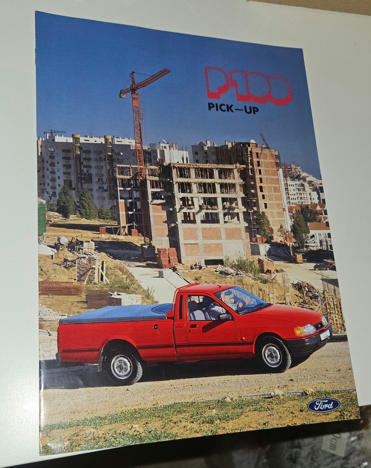 brochure Ford P100 Pick-up april 1989, Ophalen of Verzenden, Zo goed als nieuw, Auto's