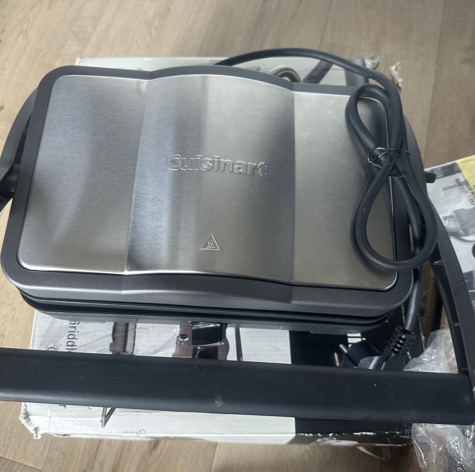 Cuisinart Griddler Junior GR35E - Grill en Panini Maker, Ophalen of Verzenden, Zo goed als nieuw