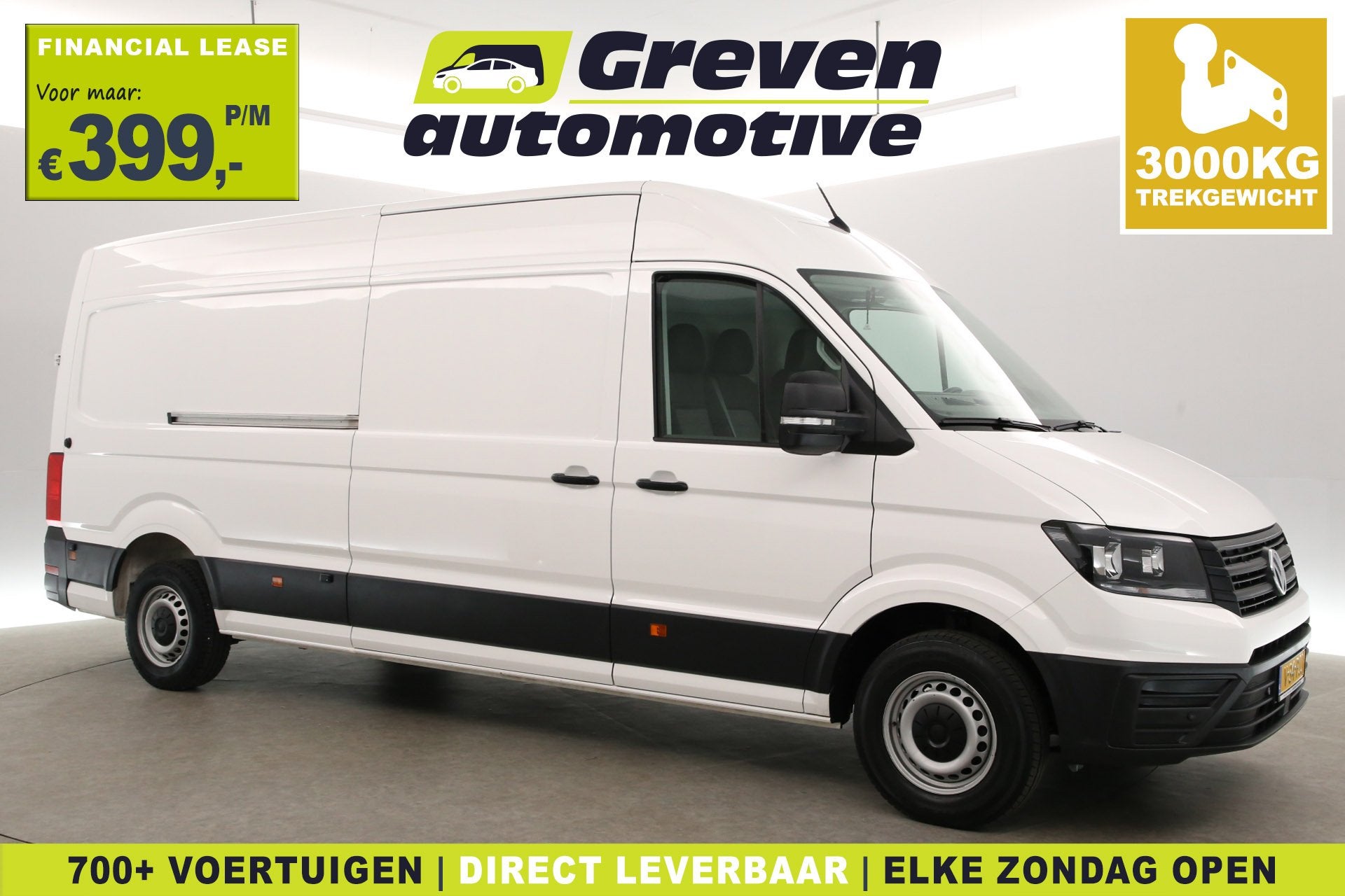 Volkswagen Crafter 2.0 TDI 177PK L4H3 | 3000KG Trekgew. | Au, Stof, Gebruikt, Euro 6, Volkswagen