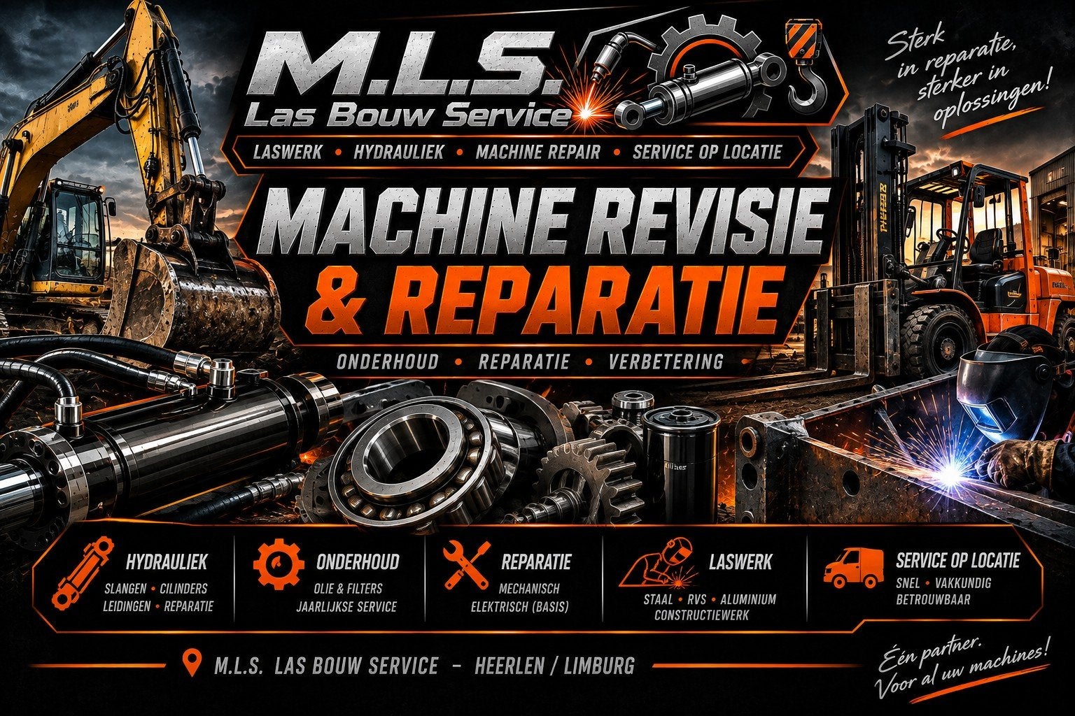 Machine Reparatie & Hydrauliek | Snel Weer Aan Het Werk!, Garantie, Draaien en Frezen