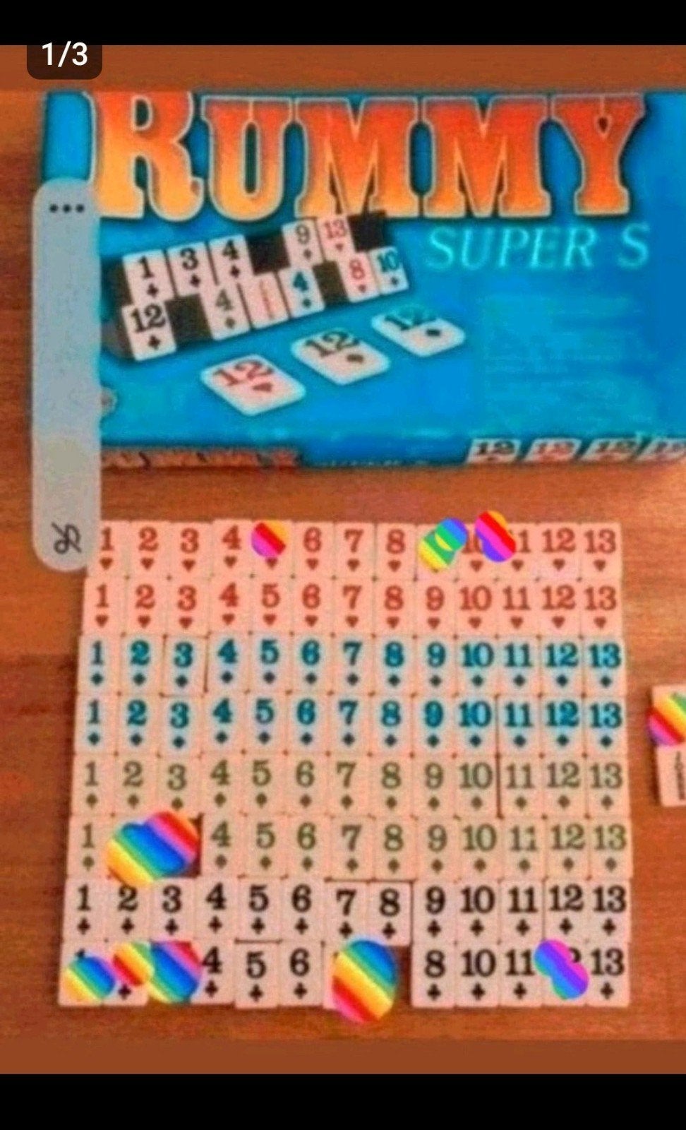 Rummicub, Rummi super s, losse onderdelen, Hobby en Vrije tijd, Gezelschapsspellen | Bordspellen, Ophalen of Verzenden