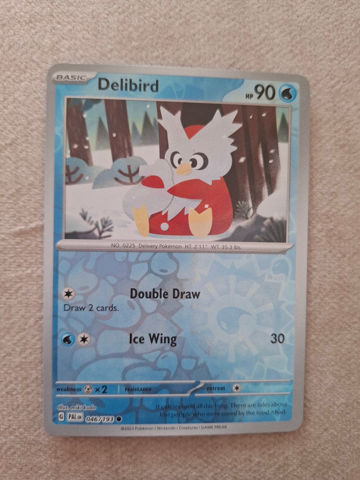 Delibird 046/193 Paldea Evolved, Ophalen of Verzenden, Zo goed als nieuw
