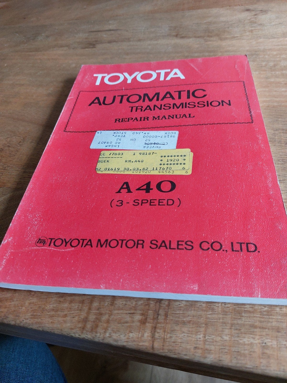REPAIR MANUAL TOYOTA A40 3 SPEED AUTOMATIC TRANSMISSION, Auto diversen, Handleidingen en Instructieboekjes, Ophalen of Verzenden