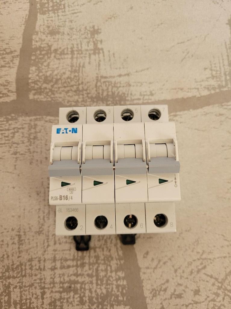 Eaton installatieautomaat 4-polig 6kA 16A B-kar xPole PLS6, ., Nieuw, Ophalen of Verzenden, .
