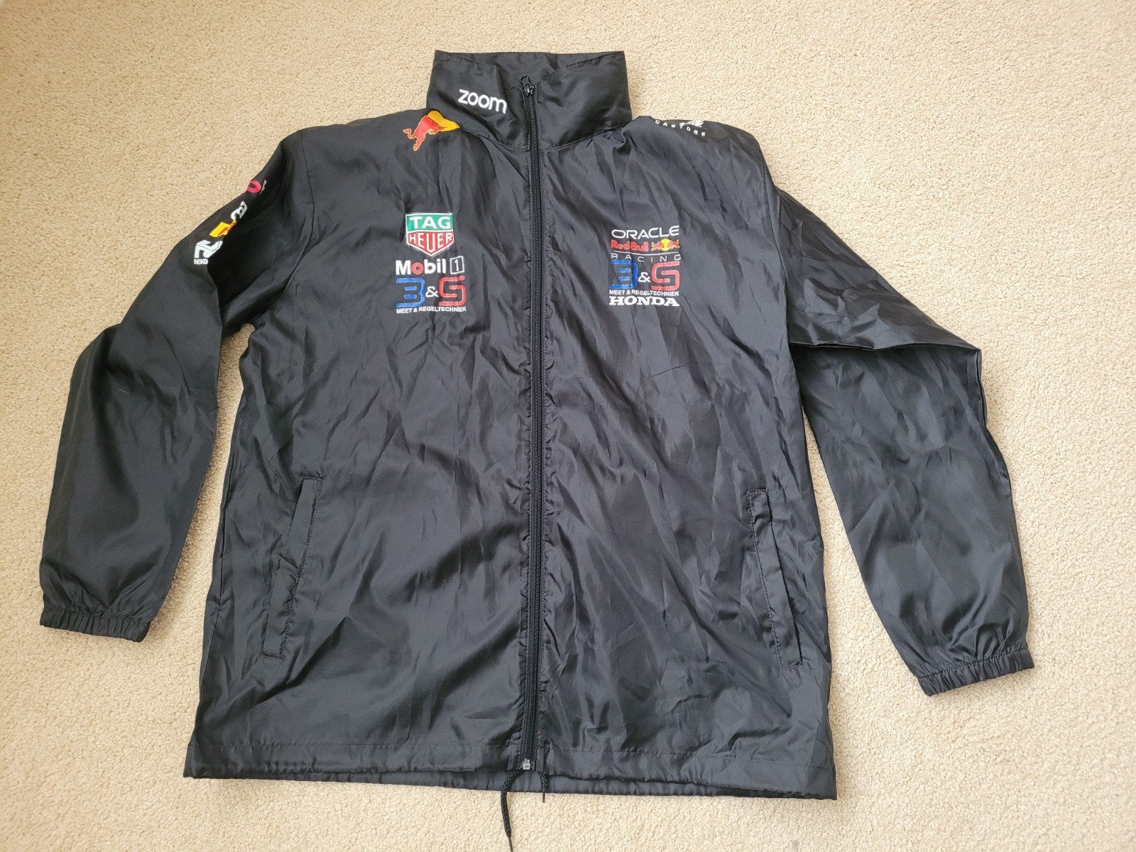 Red Bull Racing F1 Team wind jas maat L, SOL'S-SHIFT, Maat 52/54 (L), Zwart, Ophalen of Verzenden