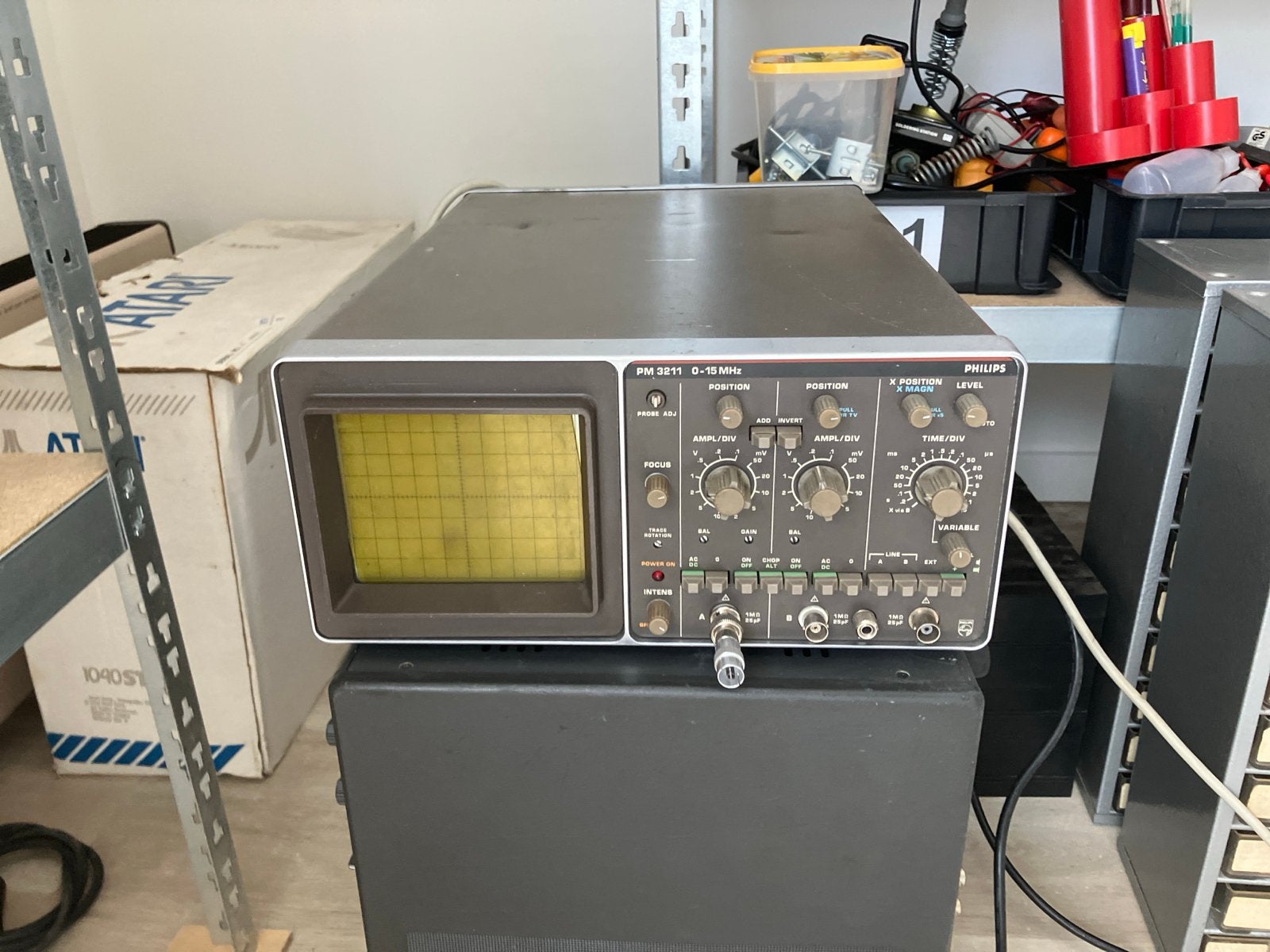 Philips PM 3211 Oscilloscoop 0-15 MHz, Ophalen of Verzenden, Gebruikt