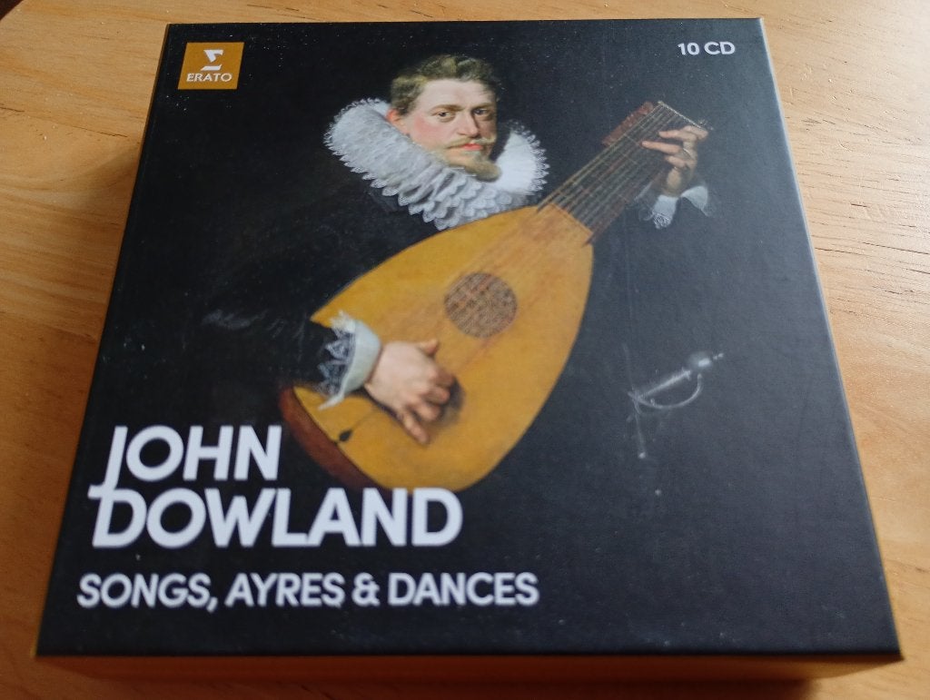 10CD box John Dowland - Songs, Ayres & Dances, Verzenden, Zo goed als nieuw