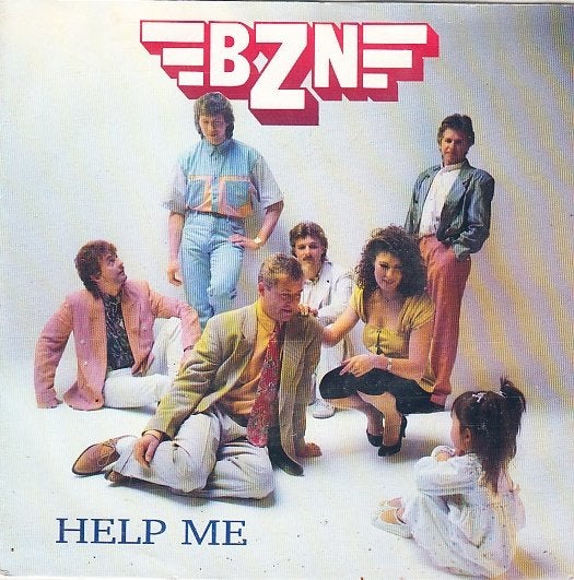 bzn - help me  ( nlpop / 1990), 7 inch, Single, Ophalen of Verzenden, Zo goed als nieuw