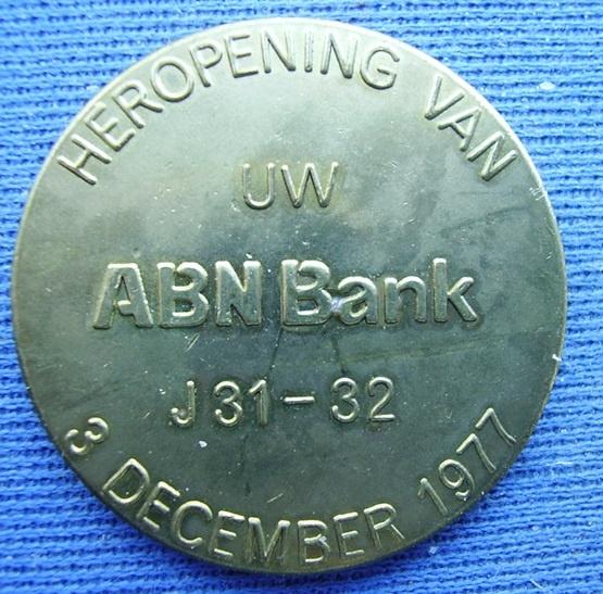 Penning ABN Bank Rijswijk 1977, Ophalen of Verzenden, Overige materialen, Nederland