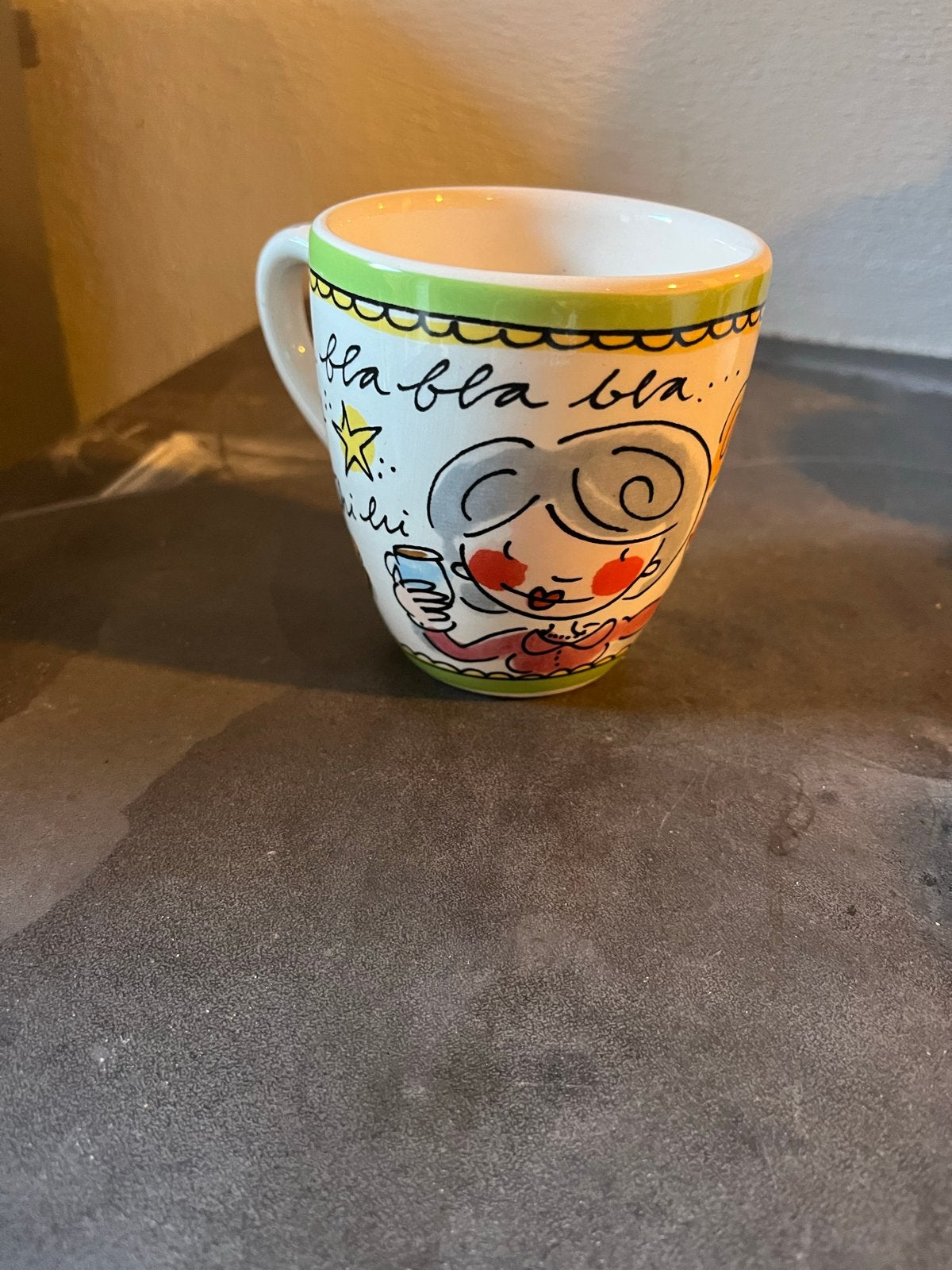 Blond Amsterdam mokje "bla bla bla...", Blond Amsterdam, Overige typen, Ophalen of Verzenden, Zo goed als nieuw