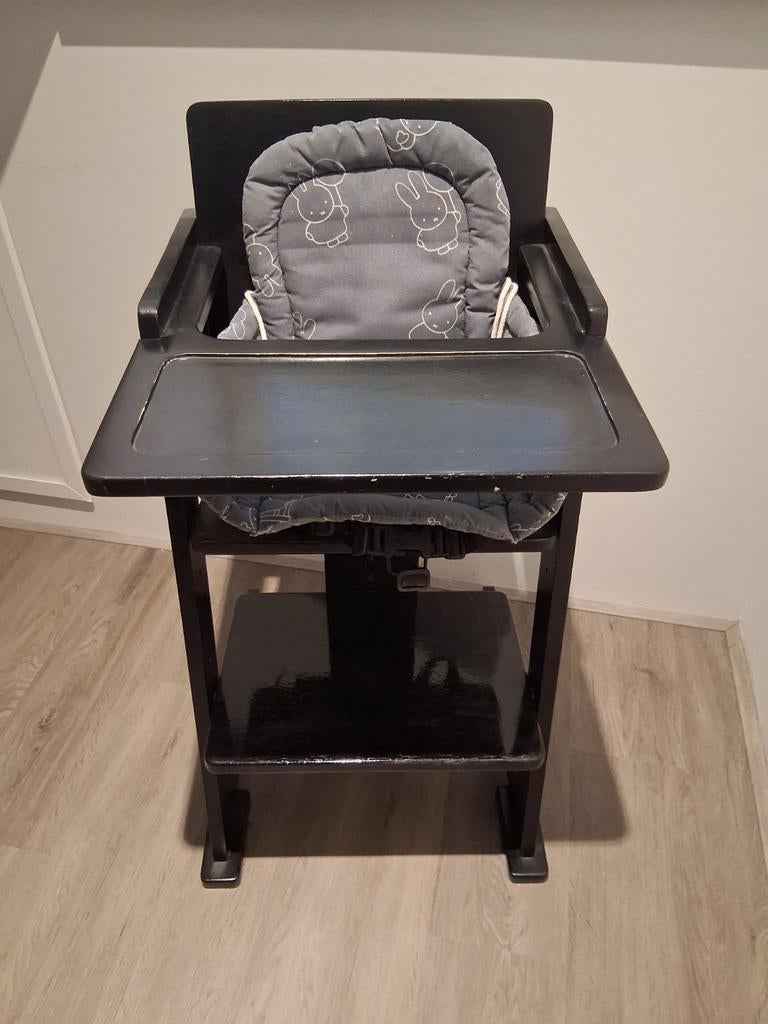 Houten kinderstoel met afneembaar blad, Ophalen, Gebruikt, Meegroeistoel, Afneembaar eetblad