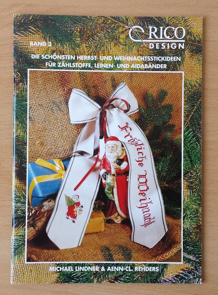 Kerstmis - Rico Design - Herfst- en Kerstideeën - nr.3, Hobby en Vrije tijd, Patroon, Gebruikt, Ophalen of Verzenden, Handborduren