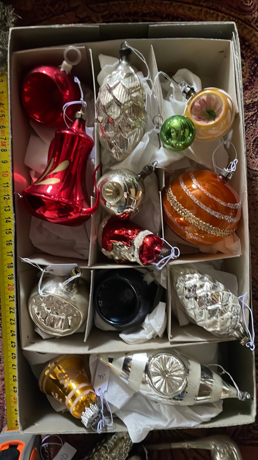 Set oude kerstballen, Diversen, Kerst, Ophalen of Verzenden, Zo goed als nieuw