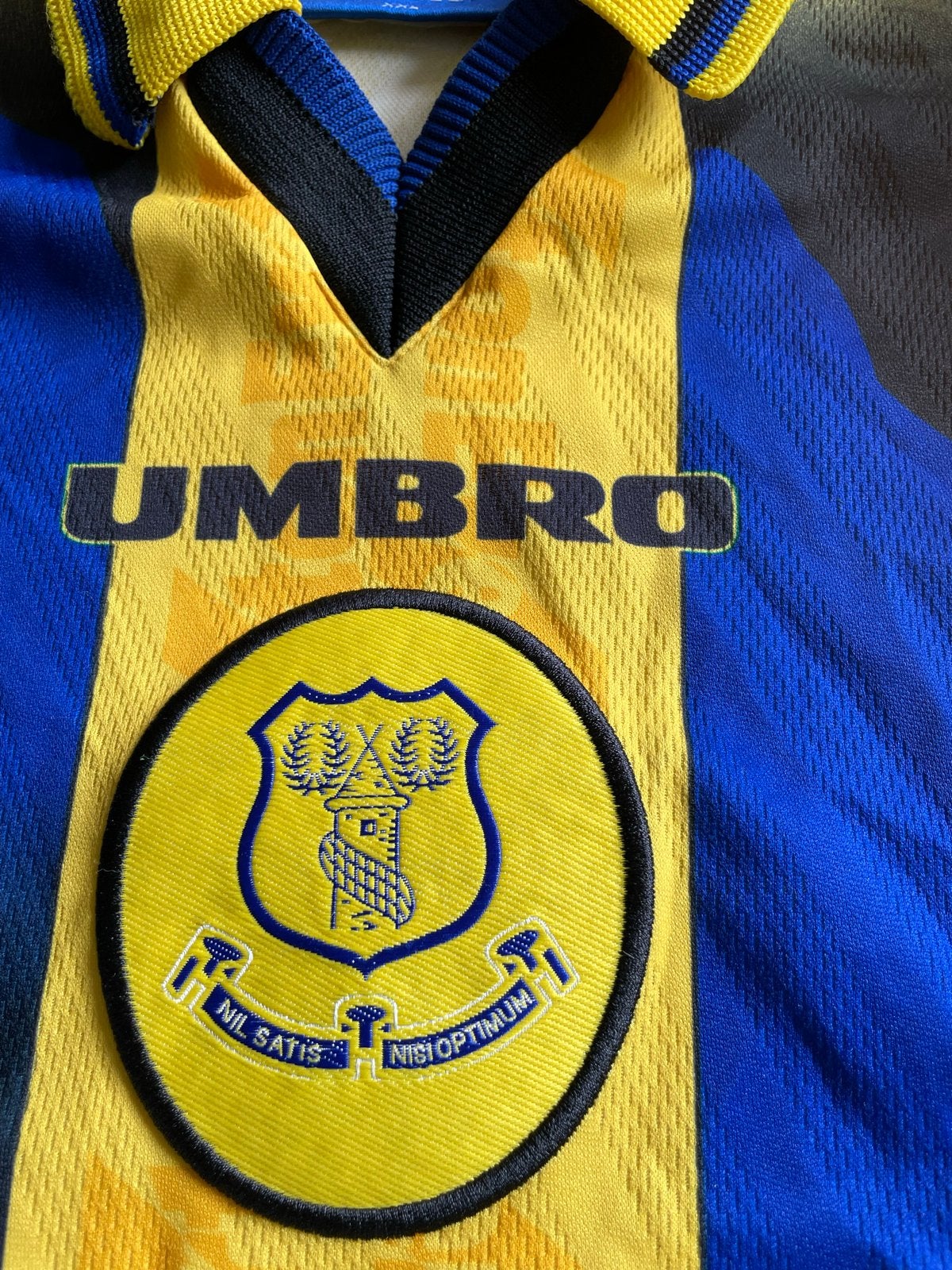 Vintage Everton FC Umbro Danka Thuisshirt, Blauw, Maat 56/58 (XL), Ophalen of Verzenden, Zo goed als nieuw