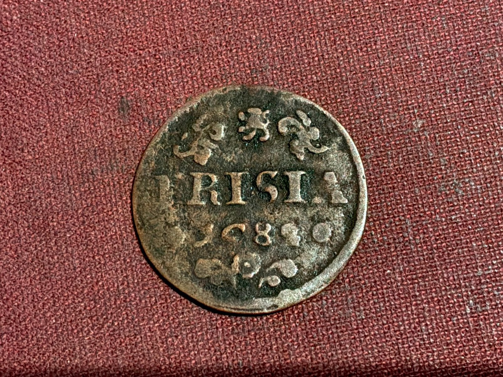 Duit friesland 1682, Postzegels en Munten, Munten | Nederland, Ophalen of Verzenden, Vóór koninkrijk, Overige waardes