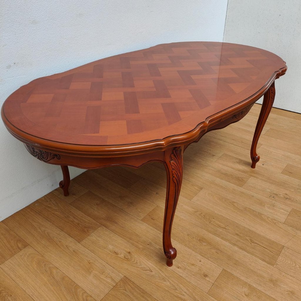 Vintage ovale eettafel eetkamertafel uitschuifbaar 501, Huis en Inrichting, Tafels | Eettafels, Valkenswaard, Gebruikt, Info@flashbackfurniture.nl