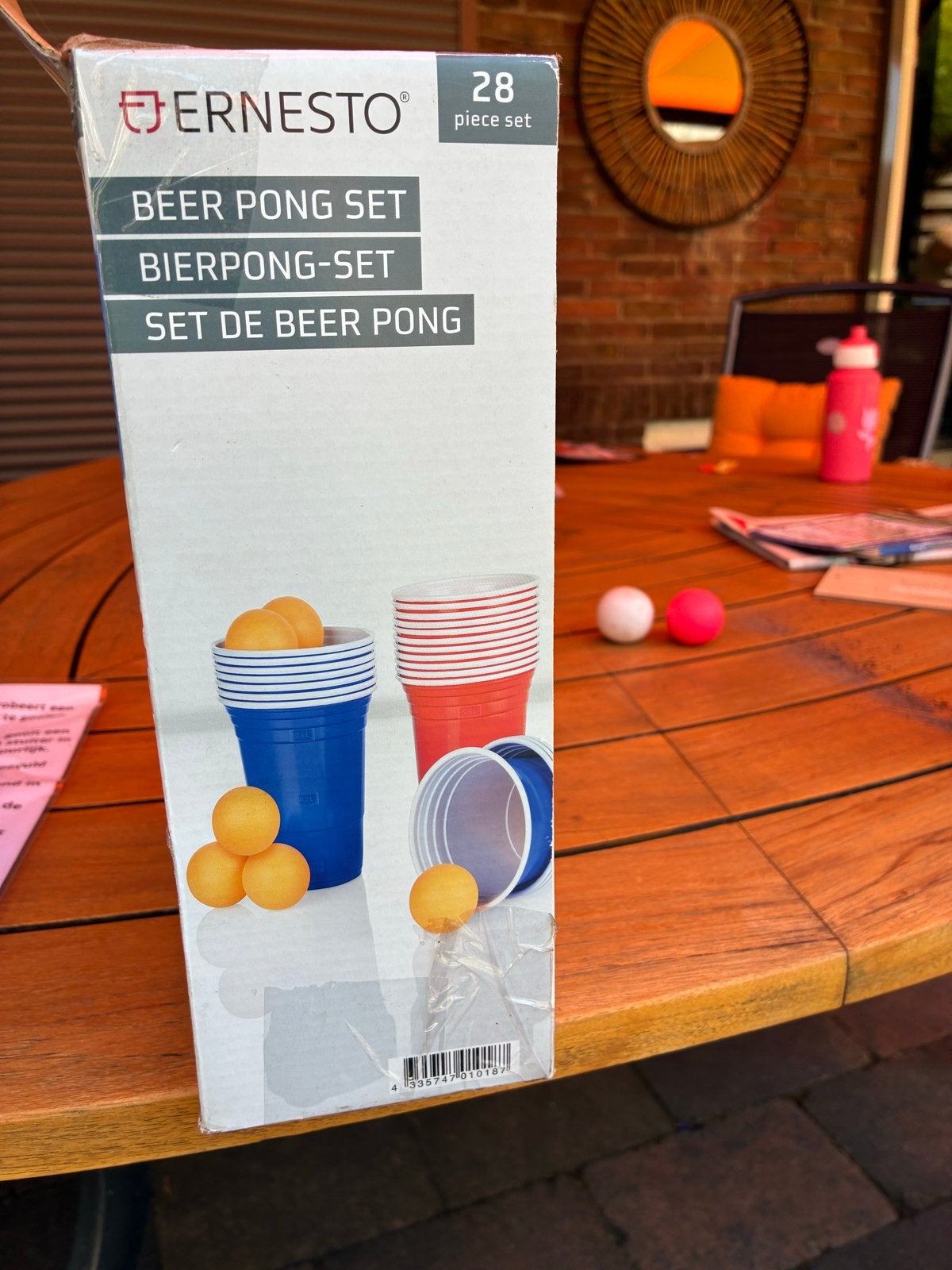 Ernesto Beer Pong Set - 28-delig, Ophalen, Zo goed als nieuw