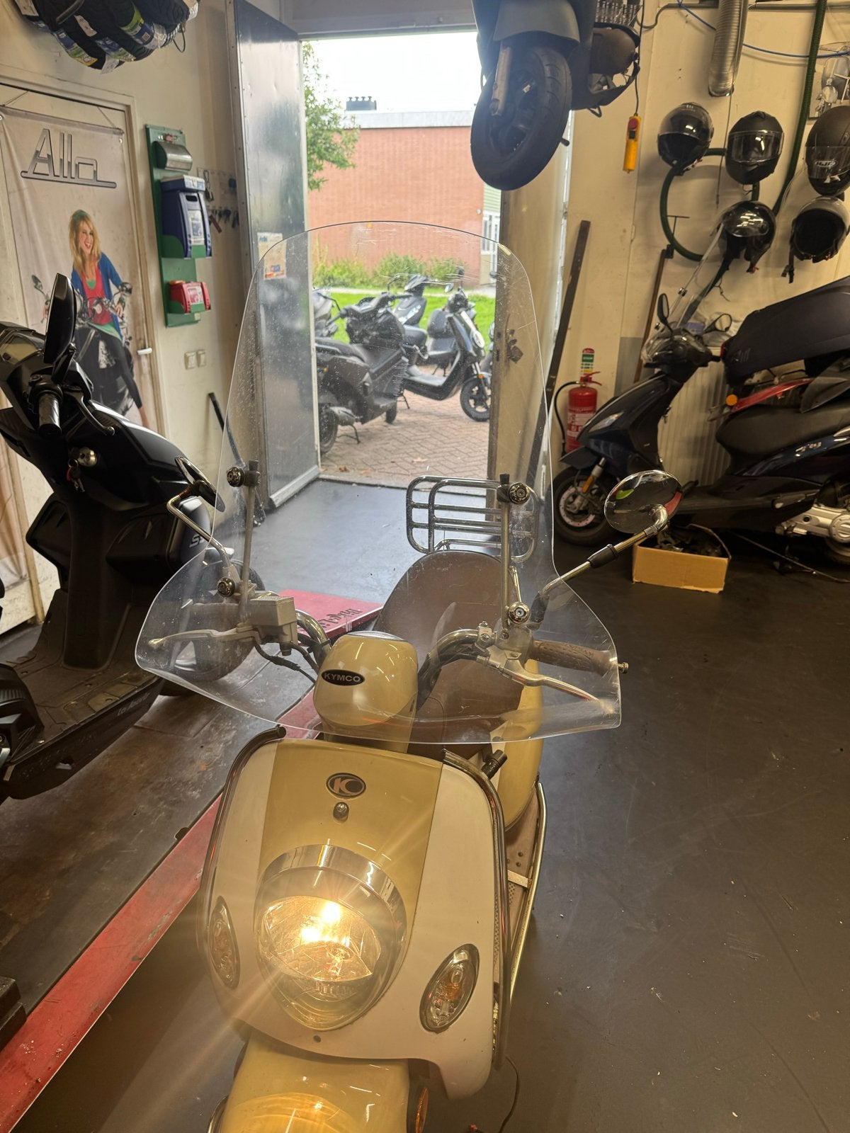 Kymco sento windscherm met bevestiging, Gebruikt, Maximaal 45 km/u, Ophalen of Verzenden, Like