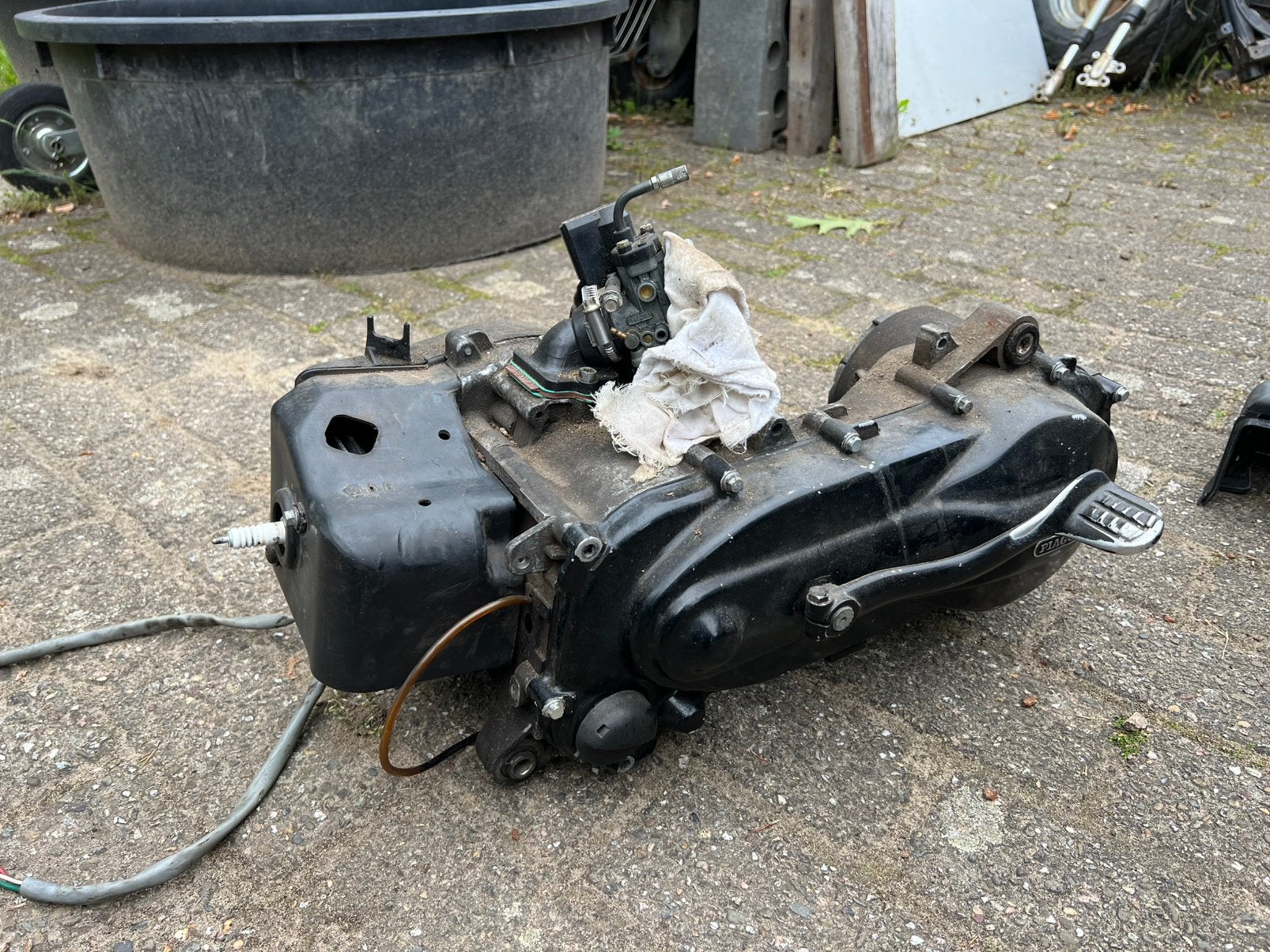 Zip 70cc 2t blok + sito plus, Ophalen, Zo goed als nieuw, Blok, Piaggio