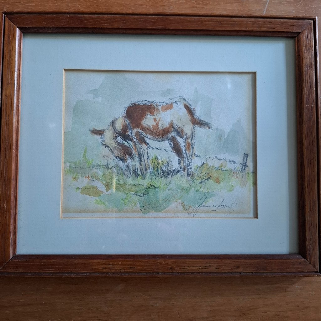 Aquarel Harry Spannenburg, Antiek en Kunst, Ophalen, Gesigneerd