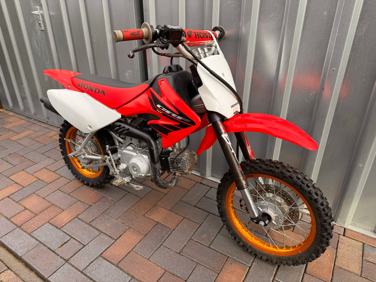 Honda CRF70F 2004 Crossmotor - Perfect voor beginners!, Fietsen en Brommers, Minibikes, Midibikes en Pitbikes, Ophalen, Gebruikt