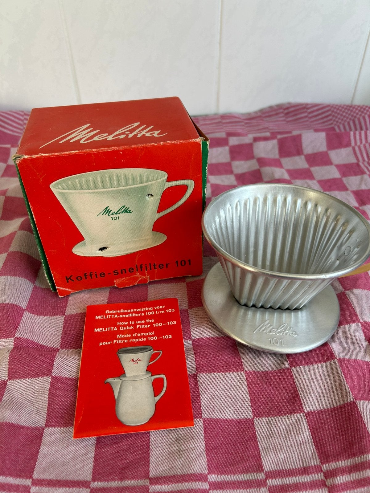 Melitta Aluminium koffie filter. 101., Ophalen, Nieuw