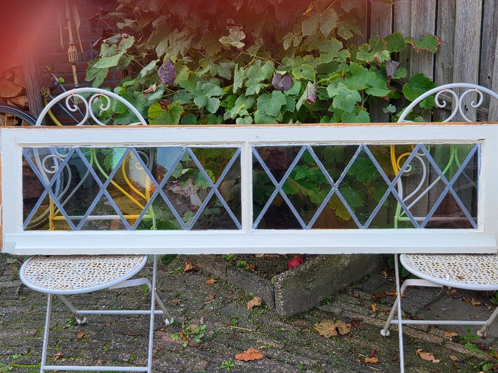 Te koop glas in lood ramen, Ophalen, Gebruikt, Overige typen, 160 cm of meer
