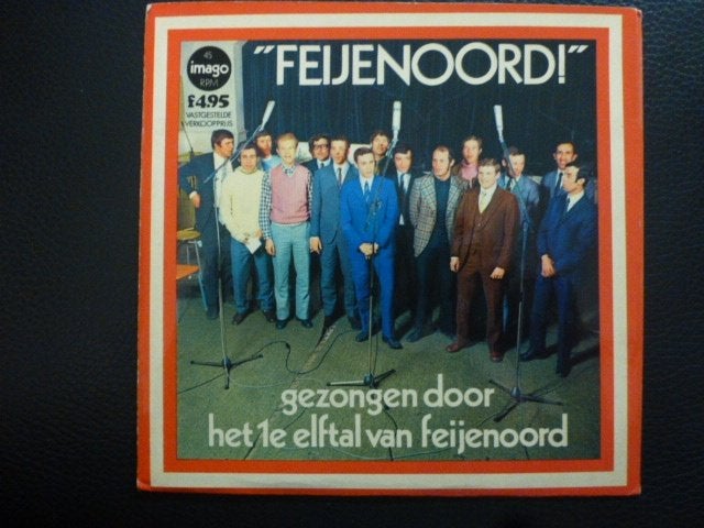 Feijenoord 1e elftal. Feijennoord. / Feijenoord- A.C. Milaan, Ophalen of Verzenden, Gebruikt, 7 inch, Nederlandstalig