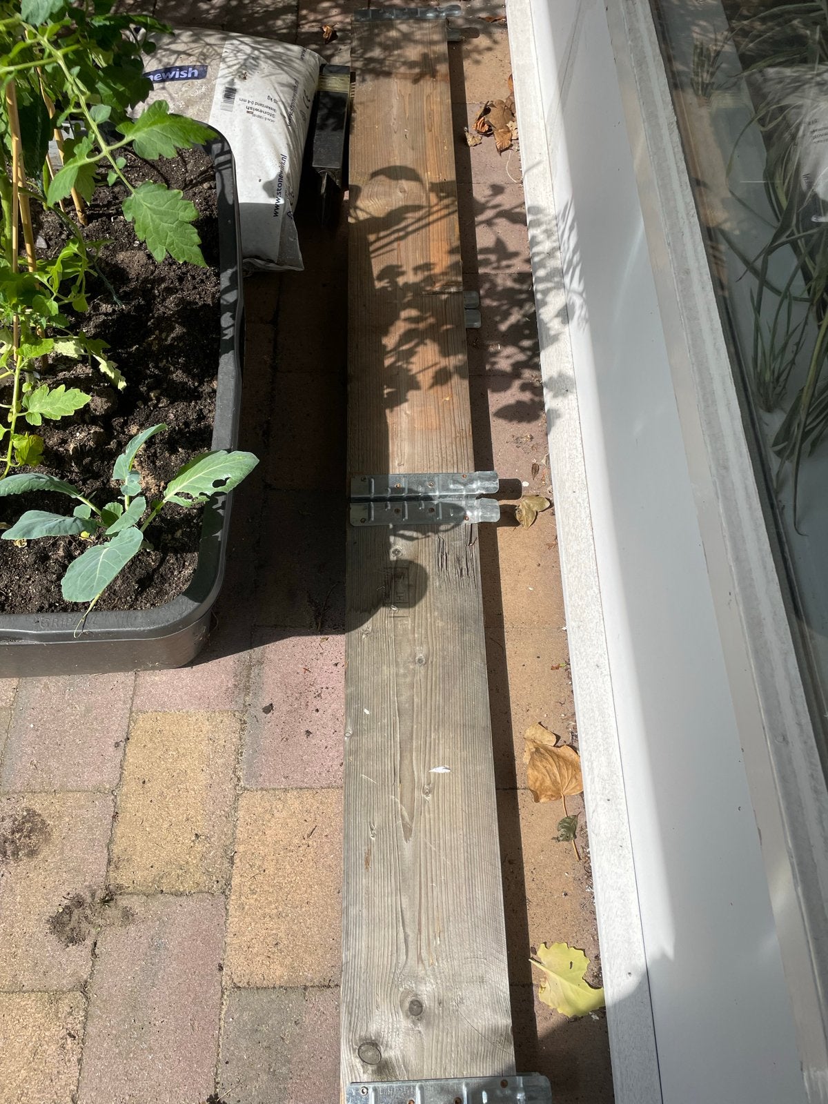 Palletrand 120x80 cm - Ideaal voor moestuin of verhoogde bak, Tuin en Terras, Bloembakken en Plantenbakken, Ophalen, Gebruikt