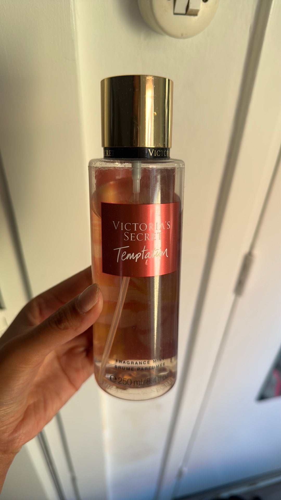Victoria’s secret temptation body mist, Ophalen of Verzenden, Gebruikt