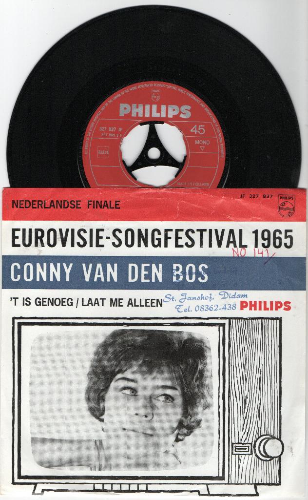 Conny van den Bos – t Is Genoeg, Ophalen of Verzenden, Gebruikt, 7 inch, Levenslied of Smartlap