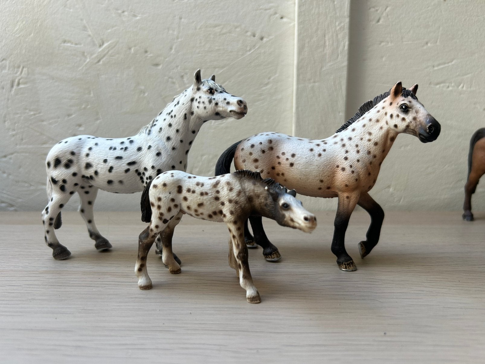 Schleich knabstruppers, Ophalen of Verzenden, Zo goed als nieuw, Paard, Beeldje of Figuurtje