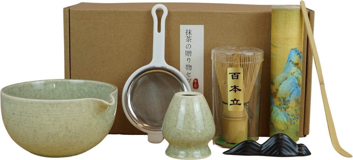 Complete Matcha Set - Nieuw in Doos, Nieuw, Ophalen of Verzenden, Steen/keramiek, Overige merken