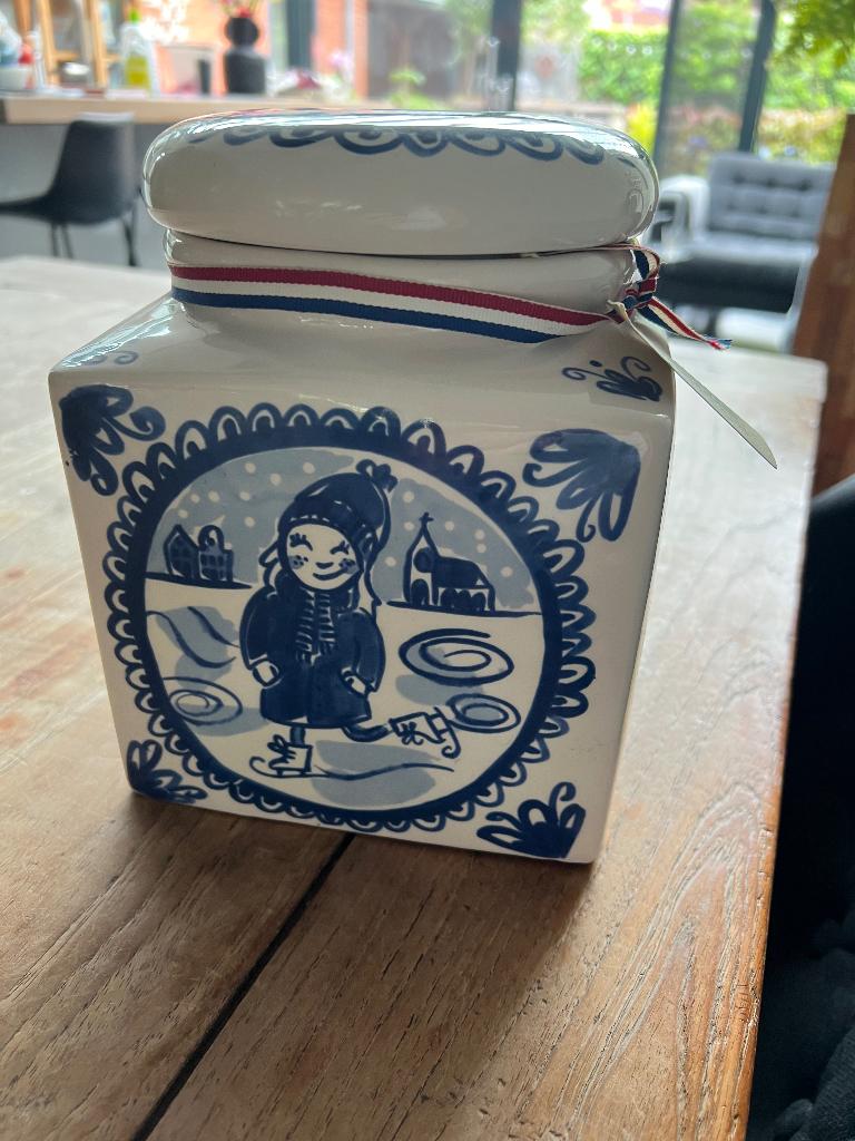 Koekjespot Amsterdam blond, Huis en Inrichting, Keuken | Servies, Ophalen, Blond Amsterdam, Overige typen, Zo goed als nieuw