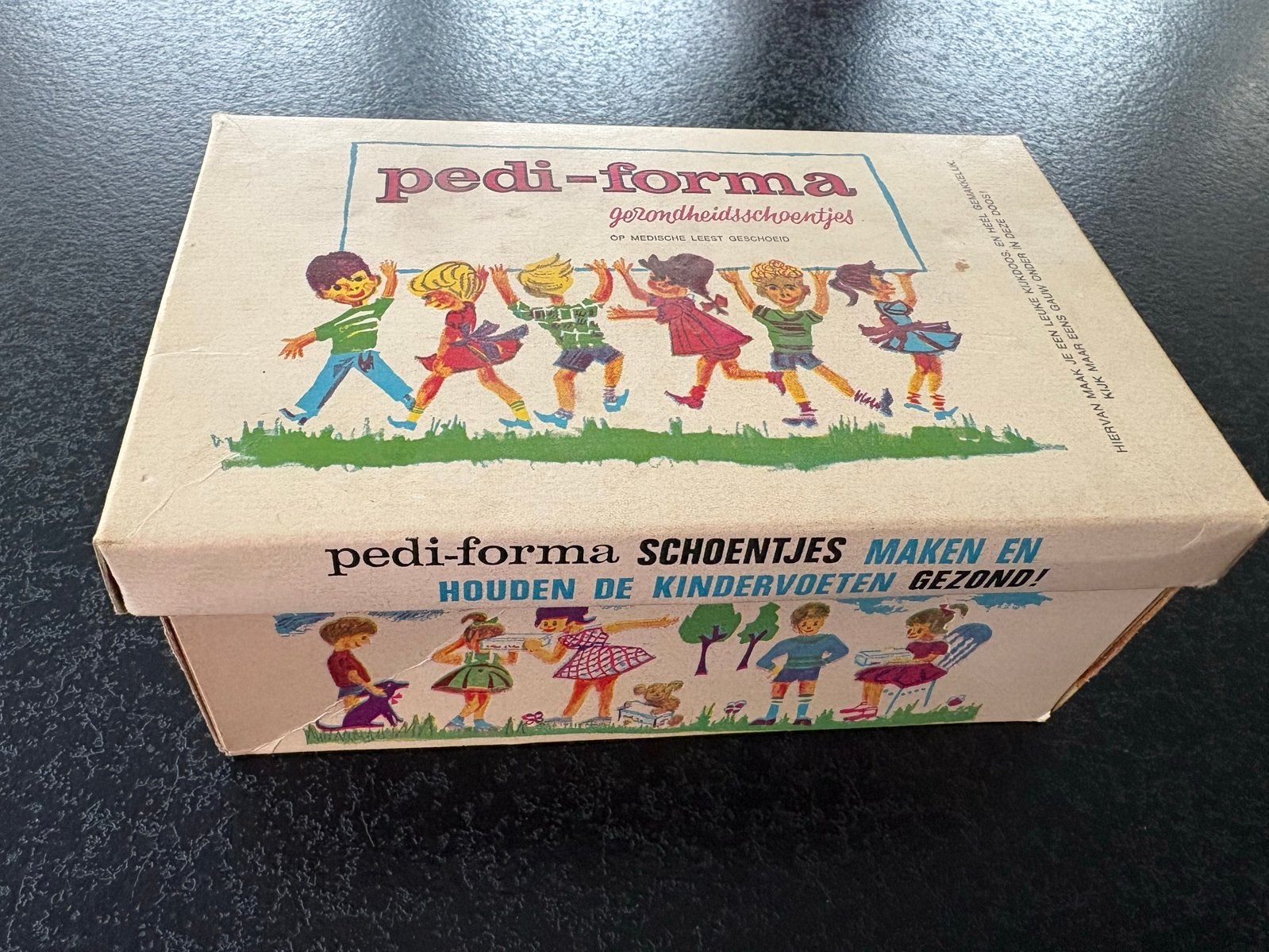 Vintage Pedi-Forma babyschoentjes in originele doos, Ophalen of Verzenden, Zo goed als nieuw, Jongetje of Meisje, Schoentjes