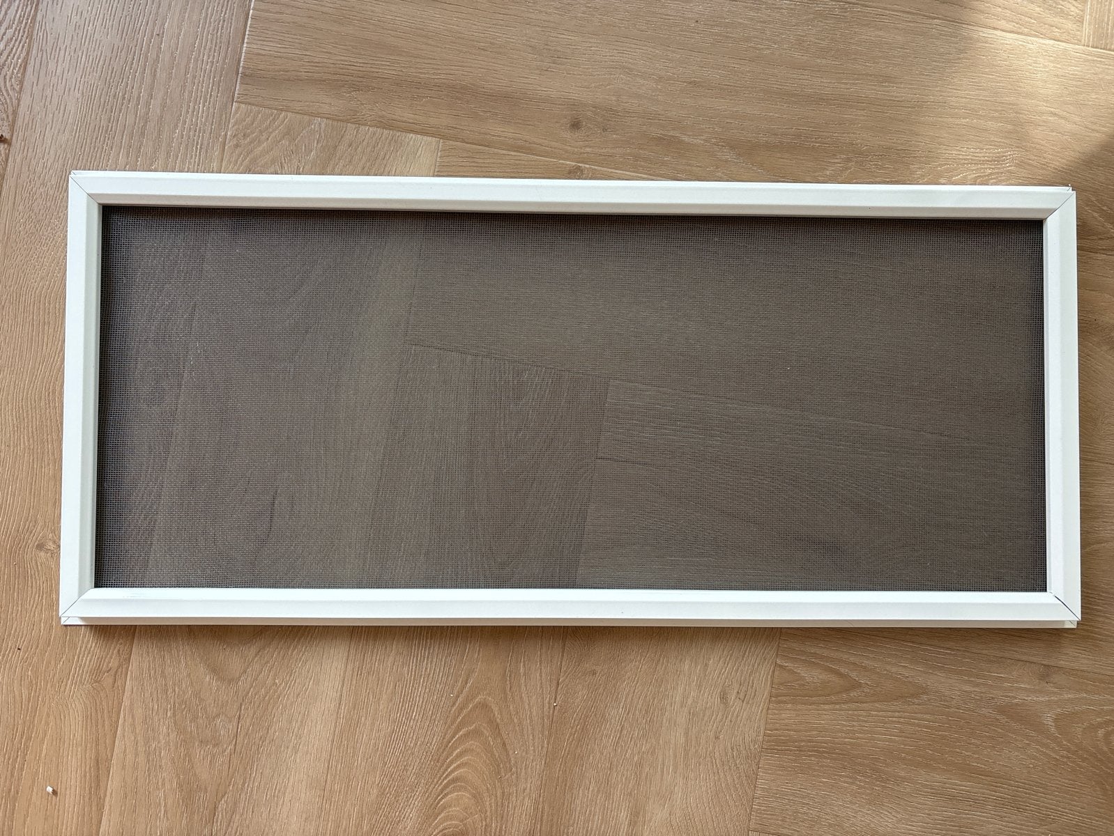 Hor bovenraam wit frame, grijs gaas, Ophalen, Kunststof, Minder dan 80 cm, Hordeur