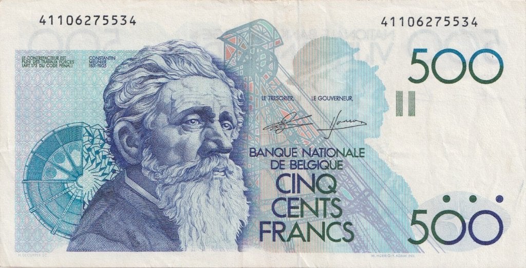 Biljet 500 Franc Belgie, Ophalen of Verzenden, België, Los biljet