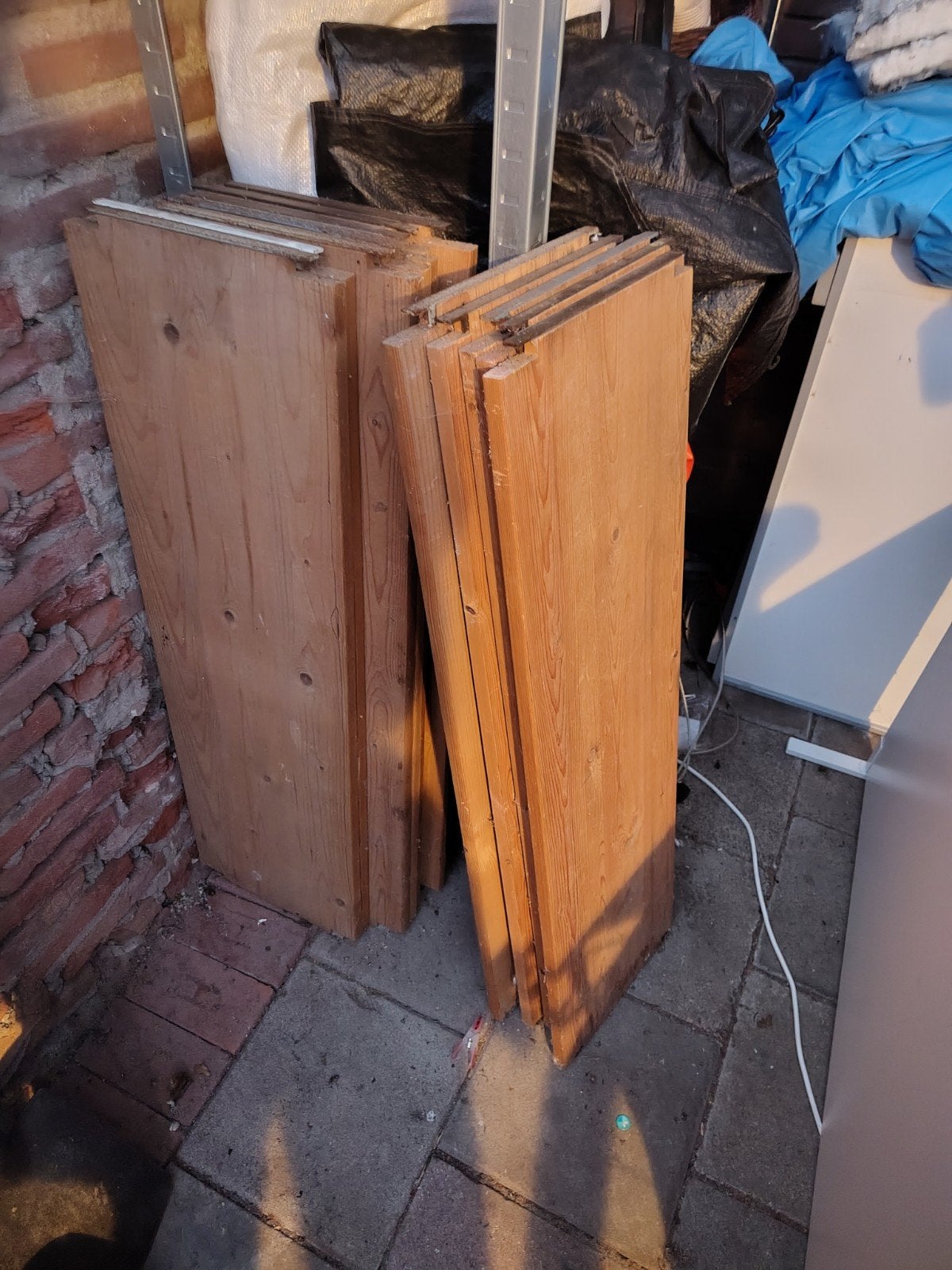 Planken lundia wandkast 12x, Ophalen, Gebruikt, Minder dan 150 cm, Minder dan 100 cm