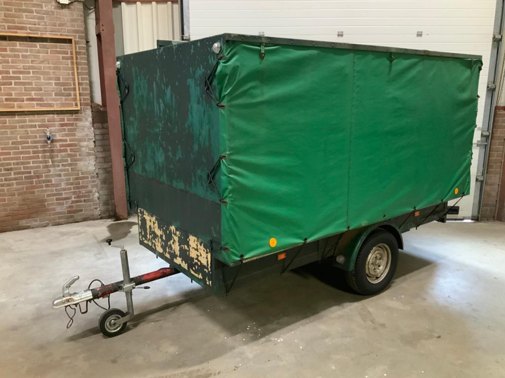 Dichte Aanhangwagen Gesloten Aanhanger met zeil, Auto diversen, Aanhangers en Bagagewagens, Ophalen, Gebruikt