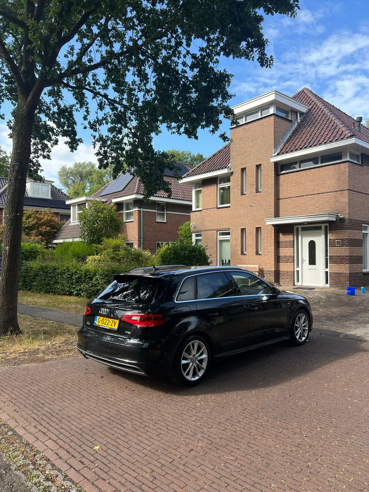 Audi A3 1.4 Tfsi  Sportback S-tronic 2015 Zwart met carplay, Auto's, 125 pk, Leder en Stof, Zwart, Particulier
