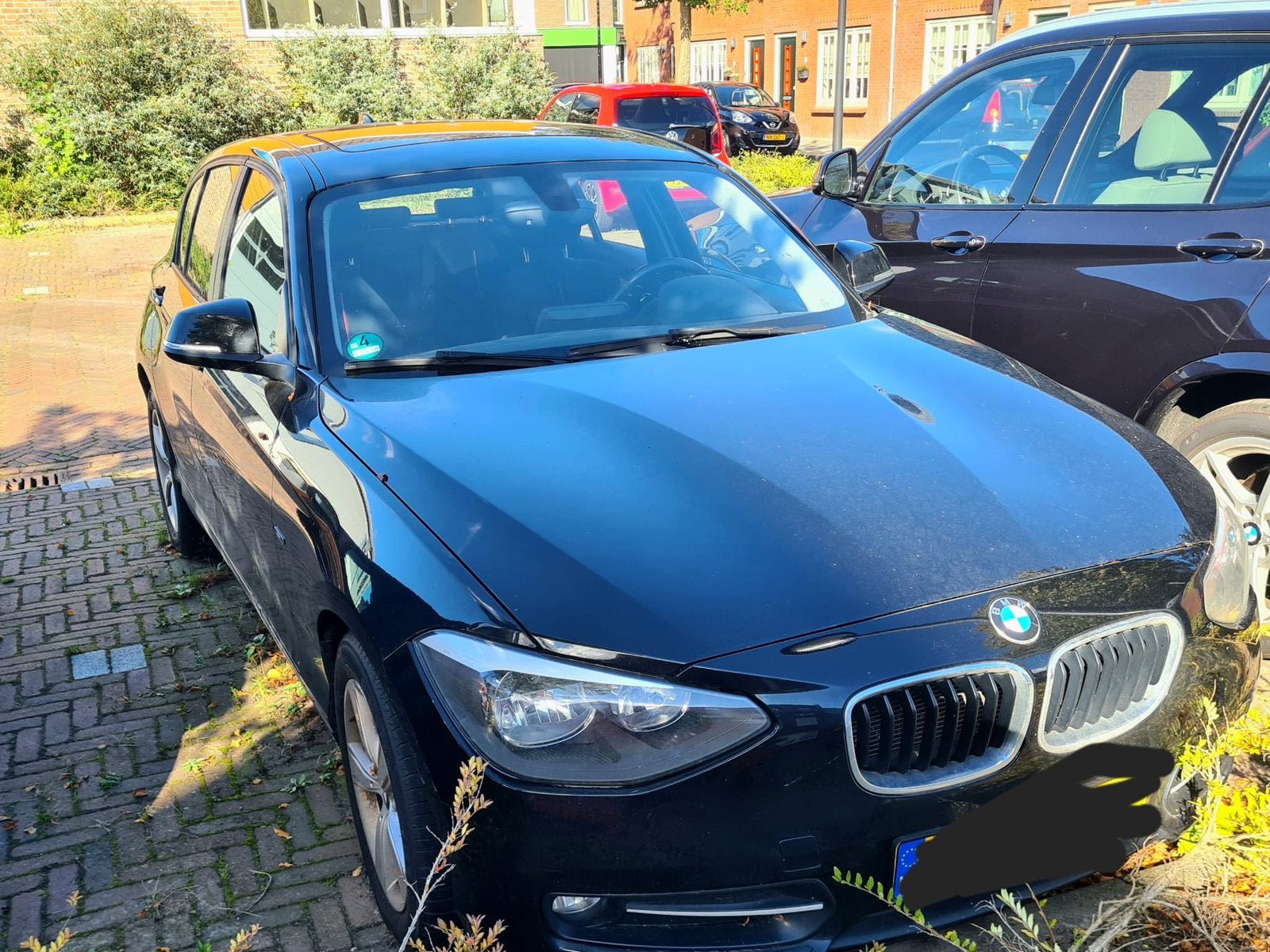 BMW 1-serie 116i (2013) - onbekende motorschade, Auto's, 1-Serie, Zwart, Zwart, Handgeschakeld