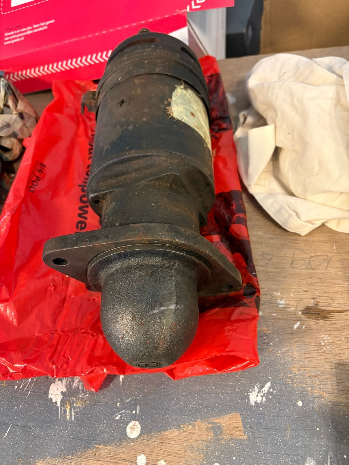 Startmotor voor Triumph TR2-TR3, Ophalen