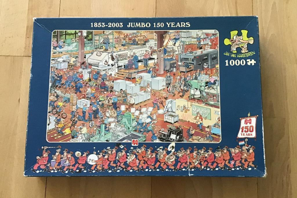 Jan van Haasteren 150 jaar Jumbo, 1000 stukjes, Ophalen of Verzenden, 500 t/m 1500 stukjes, Gebruikt, Legpuzzel