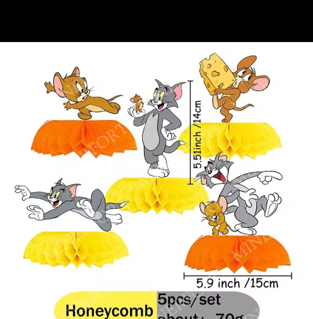 Tom & Jerry Feestdecoratie Set - Nieuw, Ophalen, Nieuw, Versiering, Verjaardag