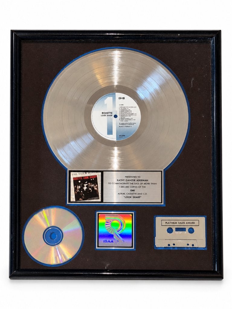 Roxette - Look Sharp! - Originele RIAA Platinum Award (1990), Ophalen of Verzenden, Gebruikt, Overige typen