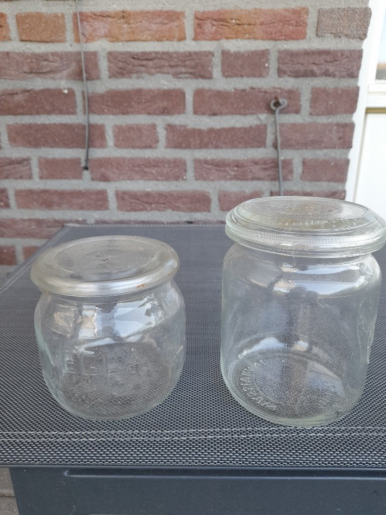 weck glazen inmaak vintage, Huis en Inrichting, Voorraadpot, Ophalen, Gebruikt, Glas