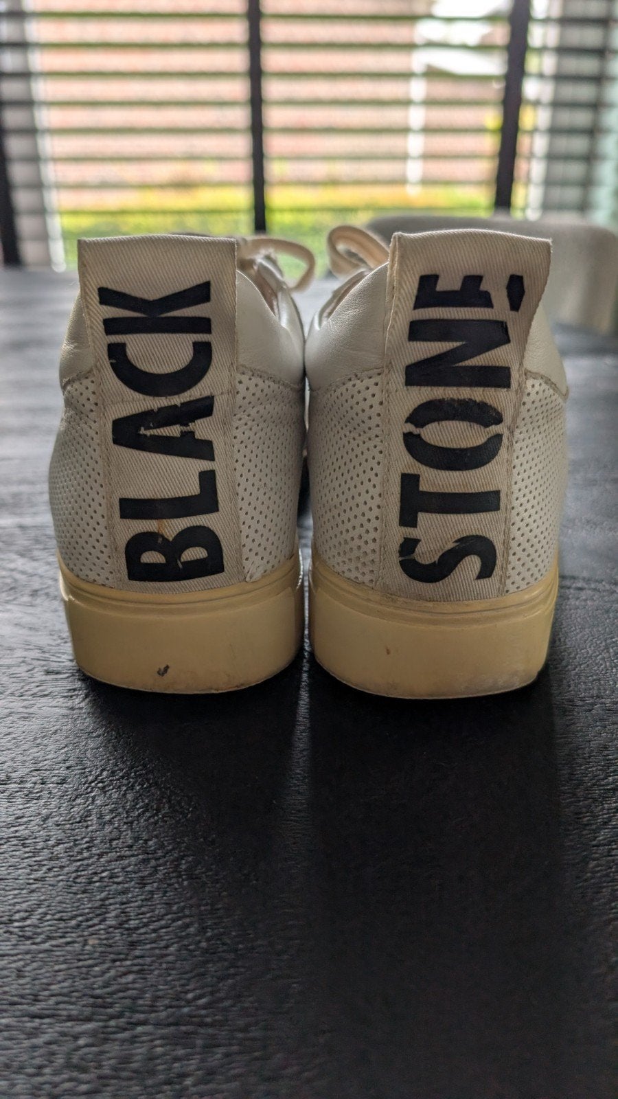 witte leren sneakers van Blackstone 39, Wit, Ophalen of Verzenden, Blackstone, Sneakers of Gympen