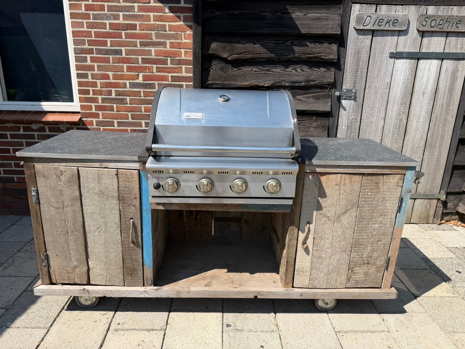 Buitenkeuken BBQ, Tuin en Terras, Buitenkeukens, Ophalen, Gebruikt, Gas, Vrijstaand