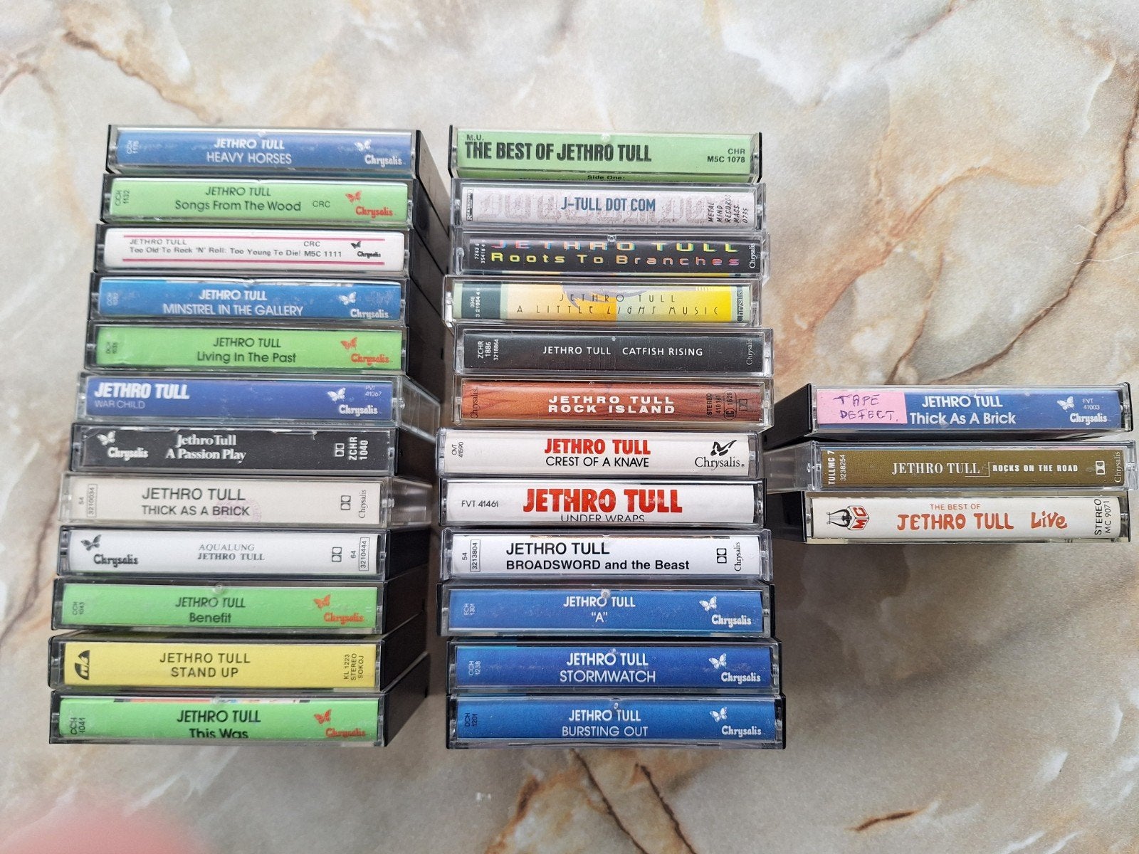 26x Jethro Tull org. cassettes, Ophalen of Verzenden, Gebruikt, Overige genres, 26 bandjes of meer